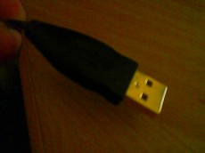 Pozlacený USB port